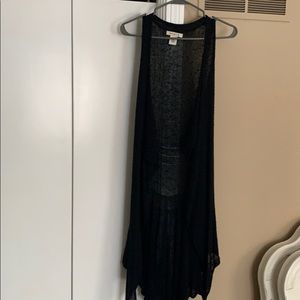 Arden B Black Long Sweater Vest sz. M/L